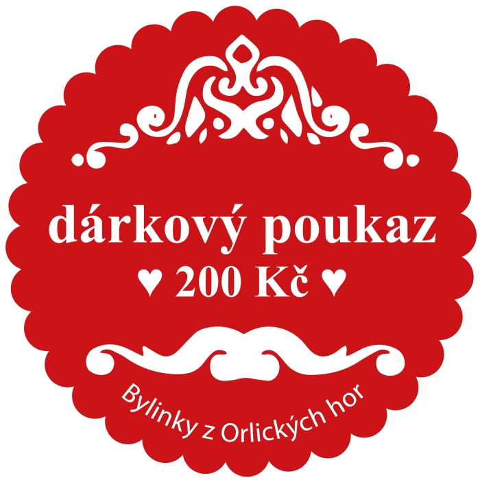 Dárkový poukaz  v hodnotě 200 Kč